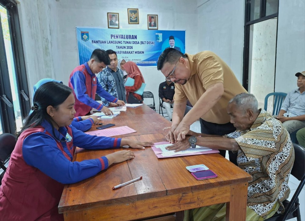 PENYALURAN BLT DESA TAHAP I TAHUN 2026 UNTUK 15 KPM DI DESA JERINGO MENJELANG HARI RAYA NYEPI & HARI RAYA IDUL FITRI